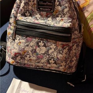 Loungefly Disney Parks Princess Backpack - Black and White